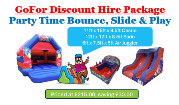Party Time Bounce Slide And Play Package
