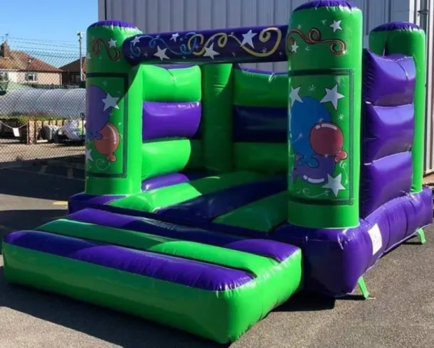 Green Purple No Theme Bouncy Castle