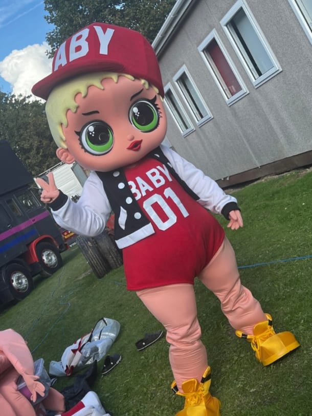 Baby Lol Mascot Hire Inflatable & Mascot Hire in Bradford, Leeds