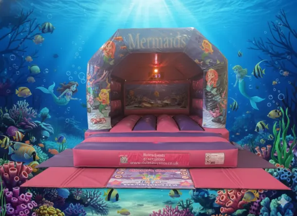 Mermaid Disco Bouncy Castle