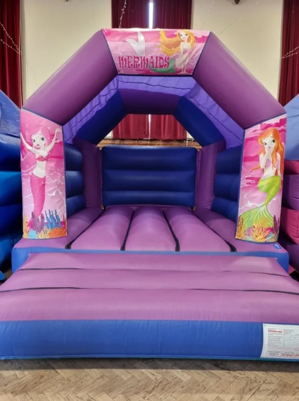 Purple And Blue Mermaid Bouncy Castle