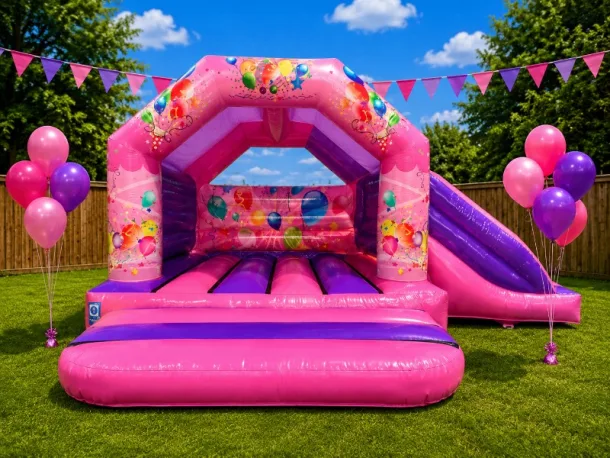 Party Side Slide Combi Pink Purple