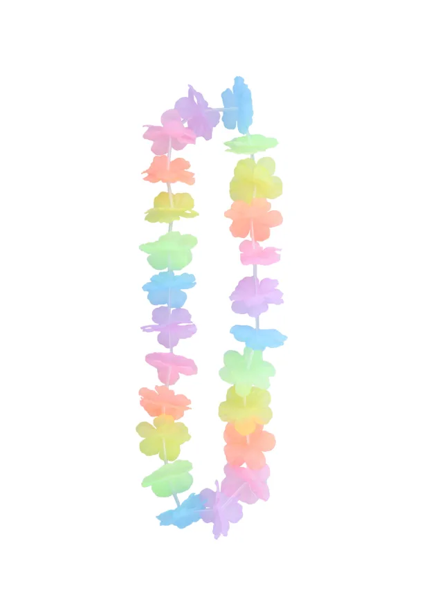 Pastel Multicolour Leis Pack Of 12