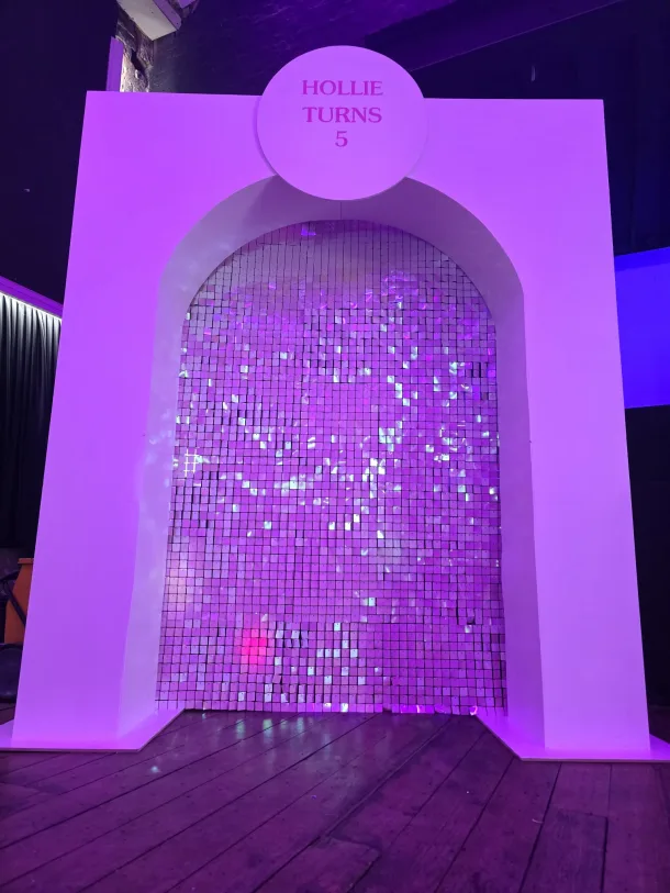 Arched Sequin Wall