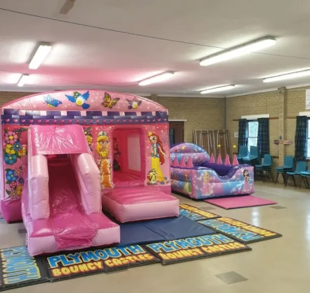 Princess Bouncy Castle And Air Juggler Ball Pool