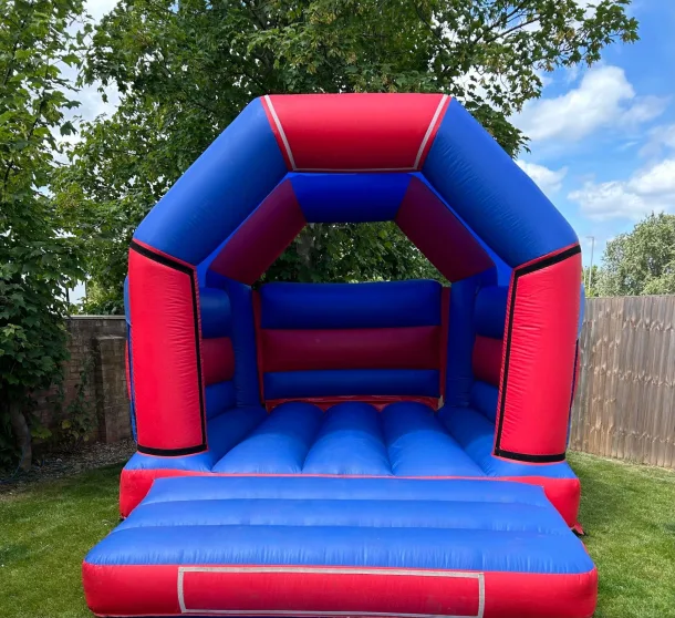 Blue And Red Bouncy Castle