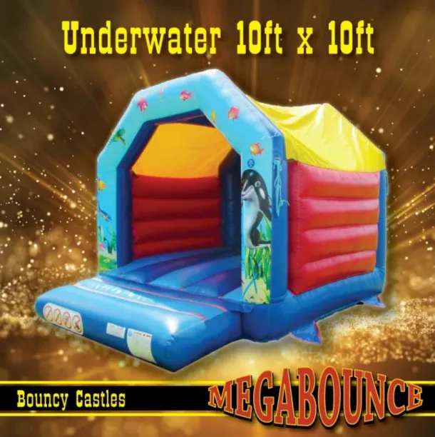 10ft X 10ft Underwater Themed Bouncy Castle