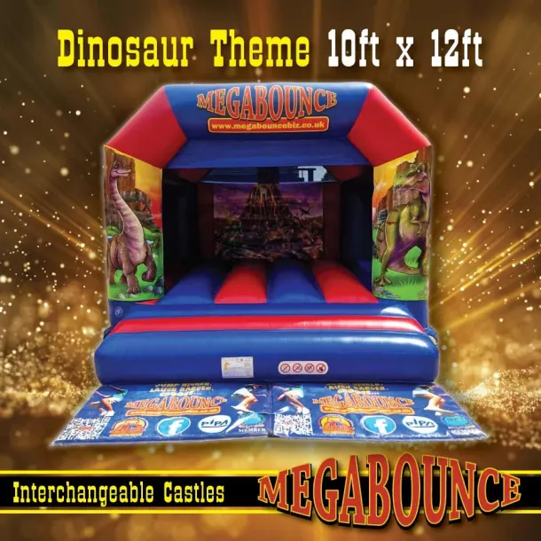 10ft X 12ft Dinosaur Interchangeable Bouncy Castle