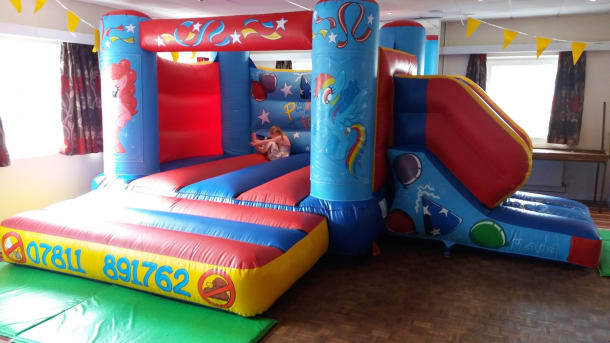 My Little Pony Bouncy Castle With Side Slide