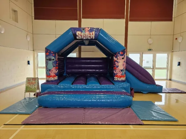 13ft X 18ft Stitch Side Slide Blue And Purple Castle