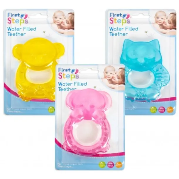 First Steps Water Filled Animal Teether Ring