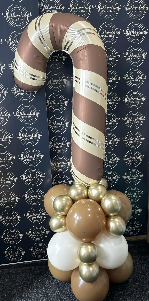 Personalised Large Air Filled Candy Cane