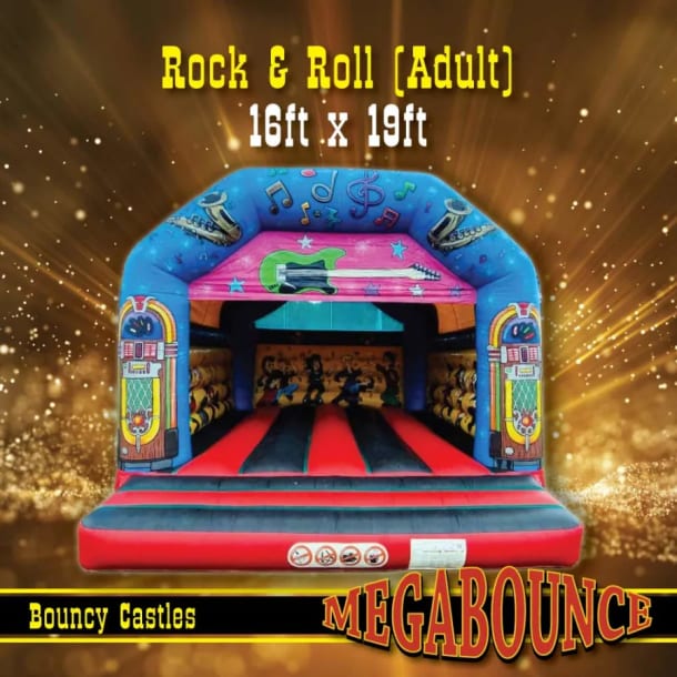 16ft X 19ft Rock And Roll Adult Bouncy Castle