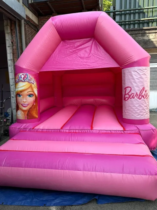 12ft X 14ft Barbie Shades Of Pink Bouncy Castle