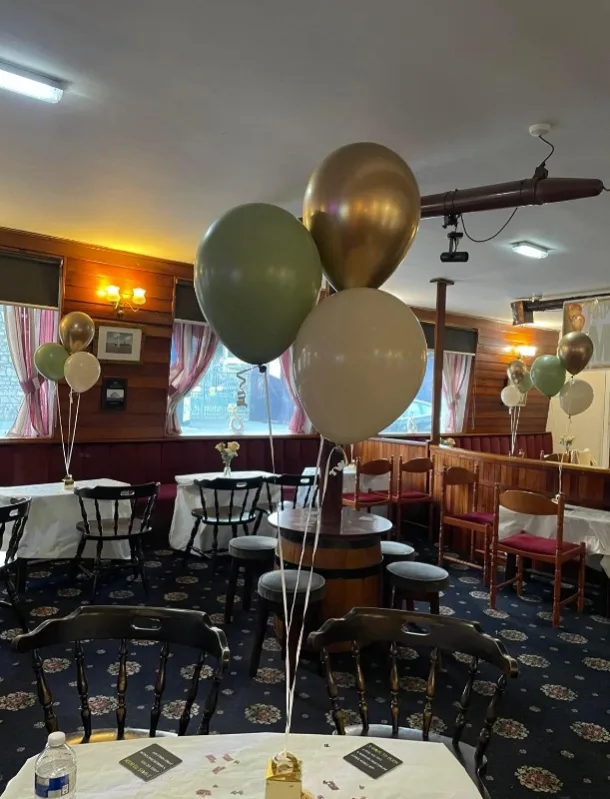 Cluster Of 3 Helium Table Balloons