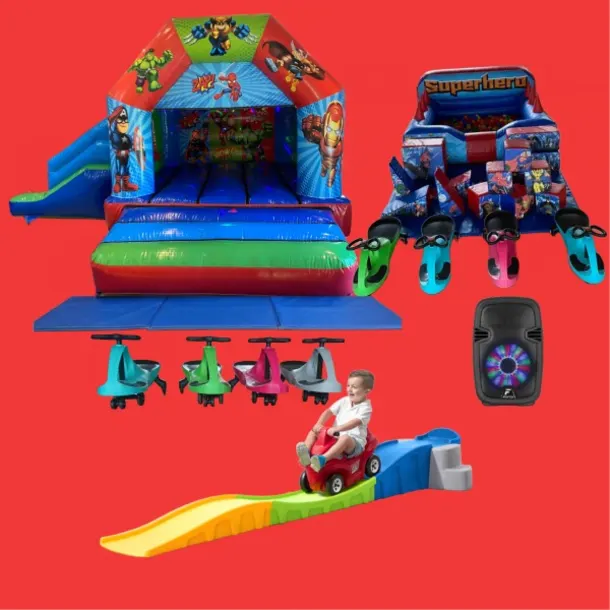 Superhero Bounce N Ball Pool