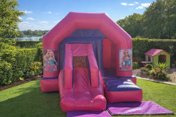 Pink And Purple Combo Castle - Barbie Theme