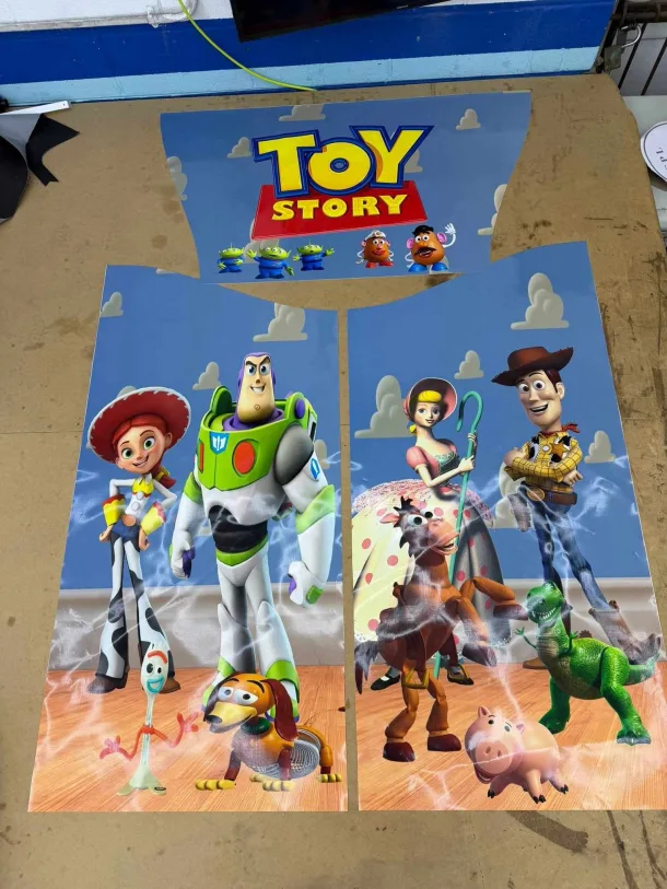 Toy Story Red And Blue Velcro Side Slide