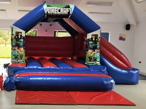 13ft X 18ft Side Slide Minecraft Castle