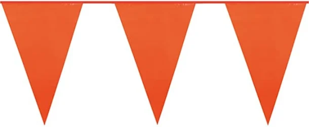 Orange Standard Plastic Bunting 10m (20 Flags)