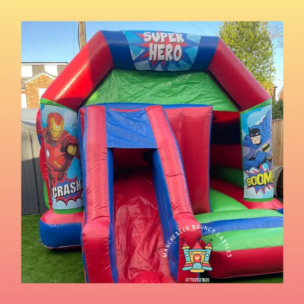 Super Hero Bounce N Slide Multi Colour