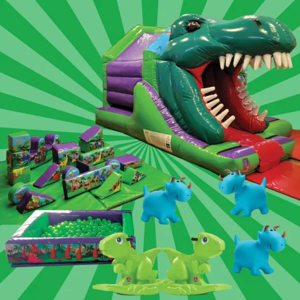 3d Dinosaur Bouncy Castle Package