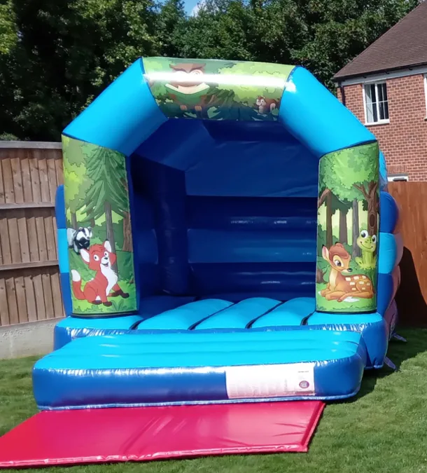 Junior Woodland Animals Themed Bouncy Castle 9x11