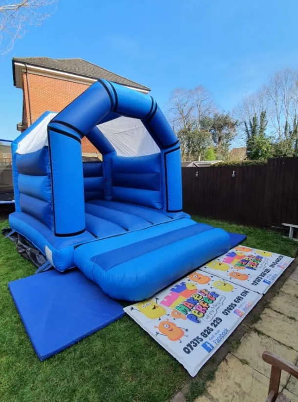 Blue A Frame Bouncy Castle