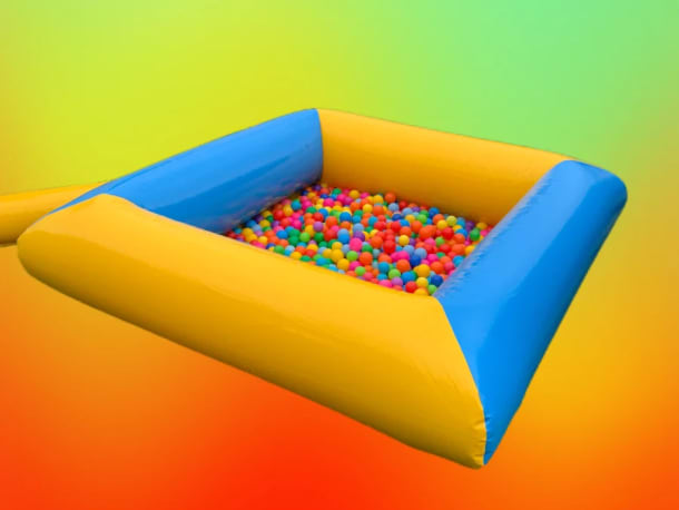 7ft X 7ft Blue-yellow Ball Pond