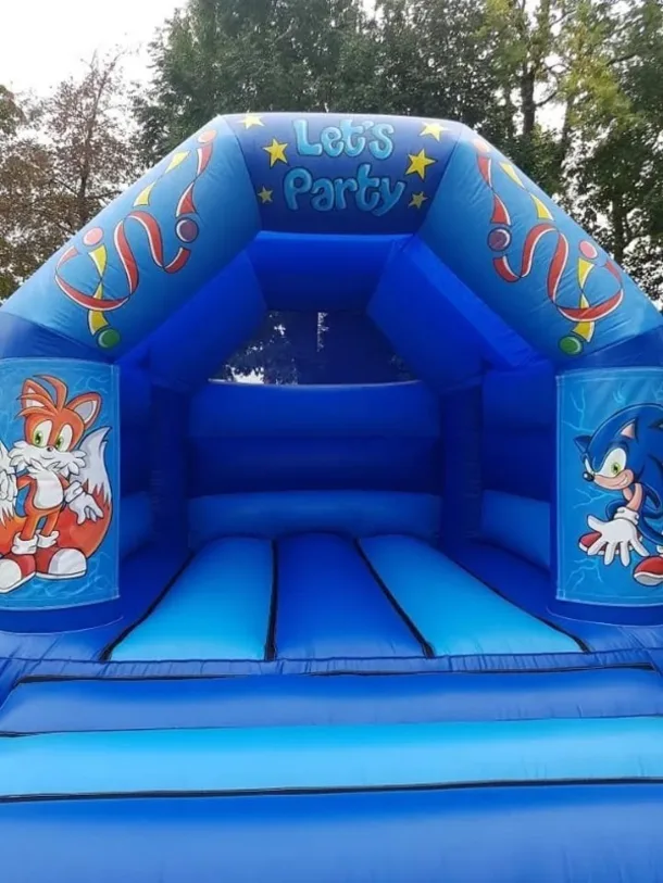 Sonic Themed 12 X 14 Feet Bouncy Castle