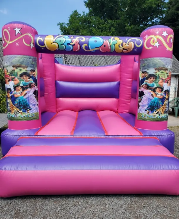 Pink And Purple Encanto H Frame Bouncy Castle