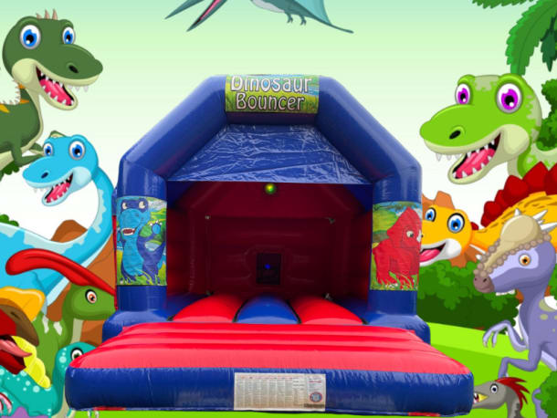 Dinasaur Disco Bouncy Castle Hire