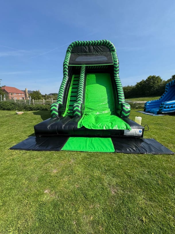 Green And Black Platform Slide