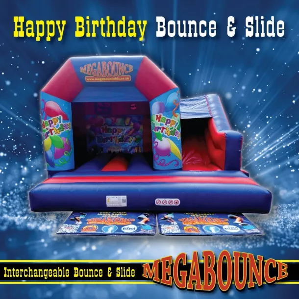 15ft X 15ft Happy Birthday Themed Bouncy Castle