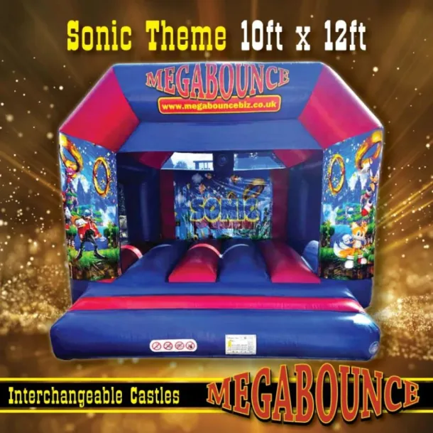 10ft X 12ft Sonic Interchangeable Bouncy Castle