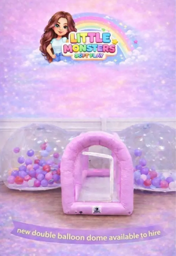 Pink Double Balloon Dome