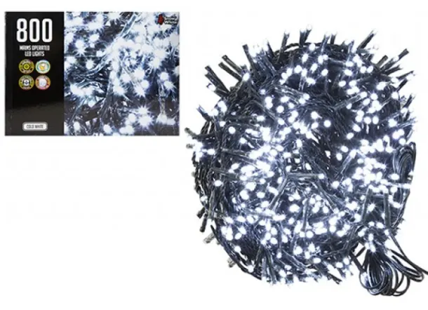 800 Led Fairy Lights - Cool White