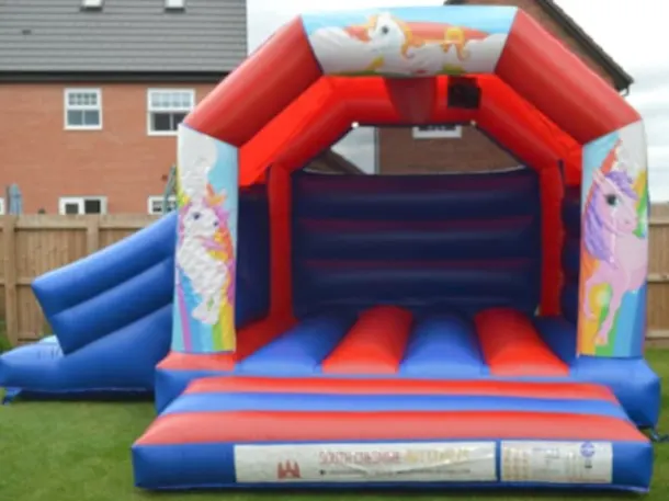 Unicorn Slide Combo 15ft X 17ft Red And Blue