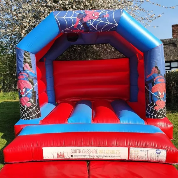 Spiderman Castle 12ft X 12ft Red And Blue