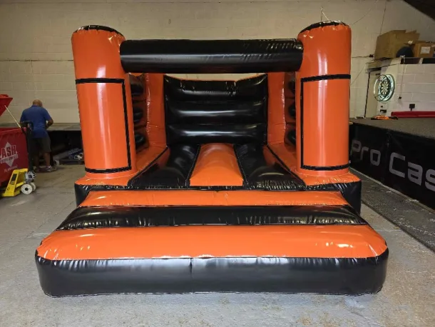 Orange And Black No Theme Bouncy Castle