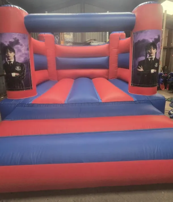 Wedding Red And Blue H Frame Bouncy Castle