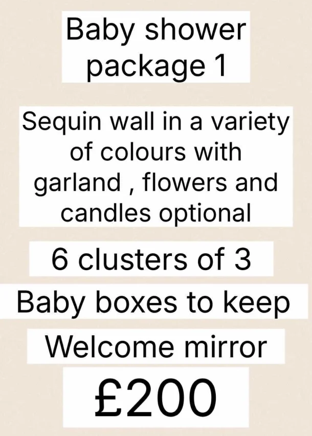 Baby Shower Package 1