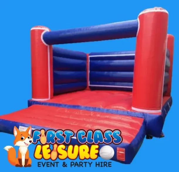 Bouncy Castle H Frame Plain Red And Blue