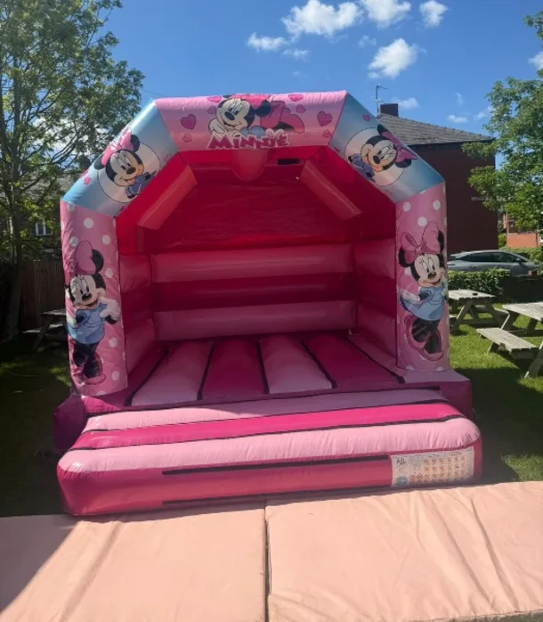 Pink Gloss Minnie Mouse Bouncy Castle