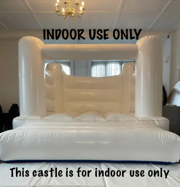 Deluxe White Bouncy Castle