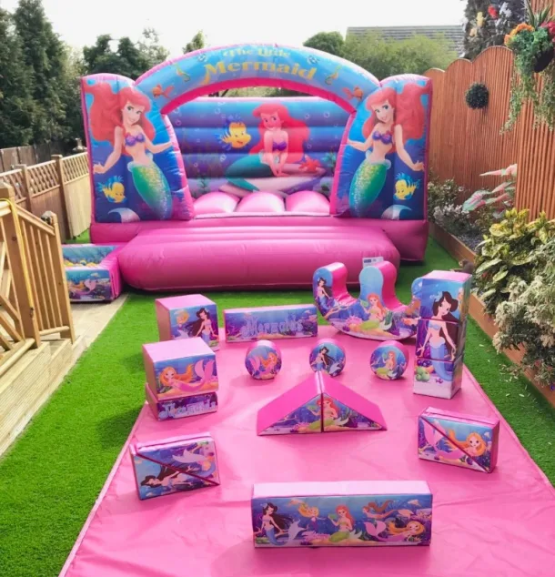 Mermaids Indoor Castle And Soft Play Package With Ball Pool