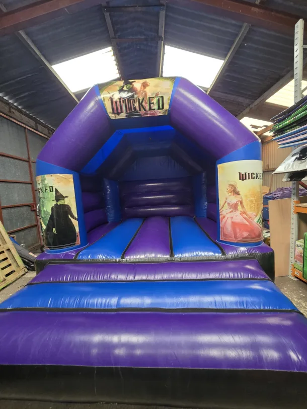 Blue And Purple A Frame Bouncy Castle Wicked