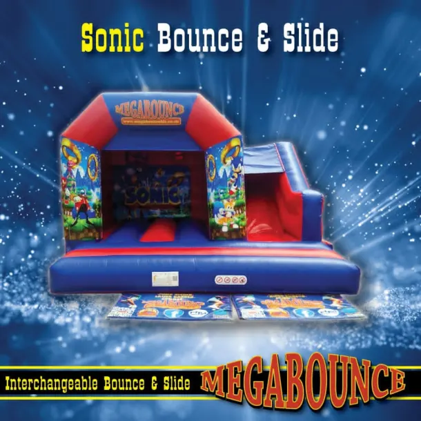 15ft X 15ft Sonic Themed Bouncy Castle
