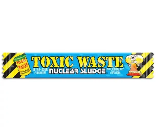 Toxic Waste Nuclear Sludge Chew Bar Blue Raspberry 0.7oz (20g)