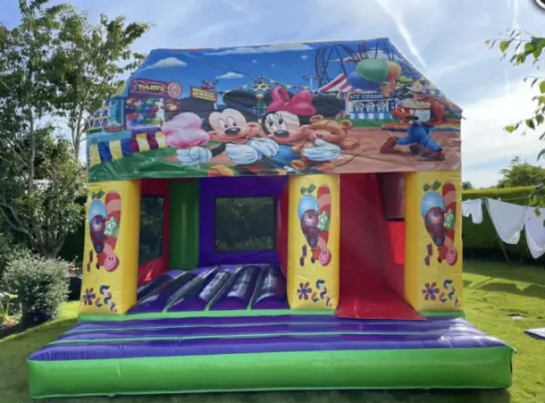 Mickey And Minnie Themed Combi Castle